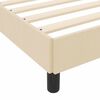 vidaXL Box spring seng med madras Creme 200 x 200 cm Stof