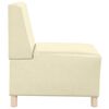 vidaXL Modulsofa enhed uden arme 3 pcs Creme 55 x 74 x 82 cm