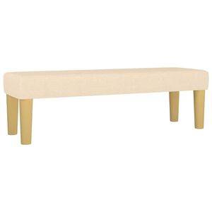 vidaXL | b&aelig;nk | Creme 100 x 30 x 30 cm Stof