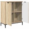 vidaXL Sideboard Sonoma eg 69,5 x 33 x 82 cm Konstrueret tr&aelig;
