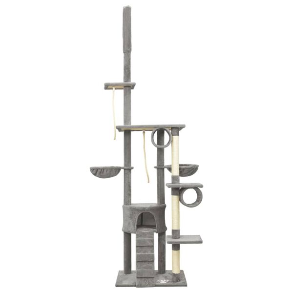 vidaXL kattetr&aelig; gulv til loft 220-240 cm gr&aring;