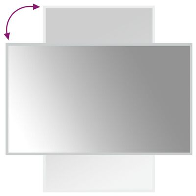 vidaXL badeværelsesspejl med LED-lys 60x100 cm