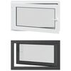 vidaXL Kip & Drej K&aelig;lder Vinduet RISOR 100 x 70 cm PVC og glas