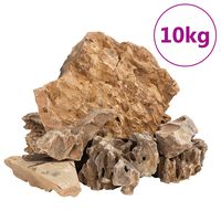 vidaXL dragesten 10 kg 5-30 cm brun