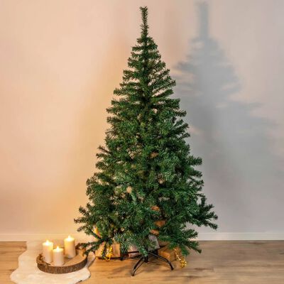HI juletræ med metalfod 180 cm grøn