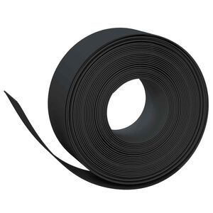 vidaXL Havekant 25 m 20 cm PE Sort