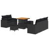 vidaXL Havesofa S&aelig;t 8 stk. 5-Antal s&aelig;der Sort polyrattan