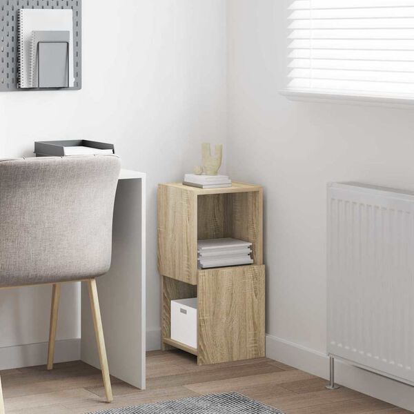 vidaXL Hj&oslash;rneskab Sonoma eg 30,5x30x65cm Konstrueret tr&aelig;