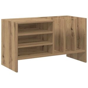 vidaXL Pladeskab Artisan Egetr&aelig; 78,5 x 35 x 45 cm Konstrueret tr&aelig;