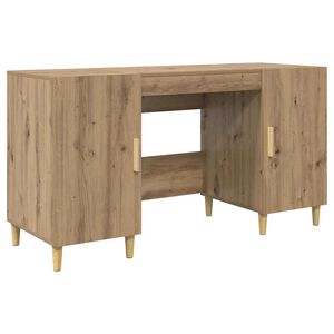 vidaXL Bord Artisan Egetr&aelig; Konstrueret tr&aelig; 140 x 50 x 75 cm