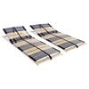vidaXL lamelbunde til seng 2 stk. 42 lameller 7 zoner 90 x 200 cm