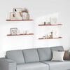 vidaXL V&aelig;ghylde med hylde 4 pcs R&oslash;d 100 x 9 x 3 cm Konstrueret tr&aelig;