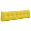 vidaXL Rygpude Lys Gul 180 x 24 x 50 cm Stof