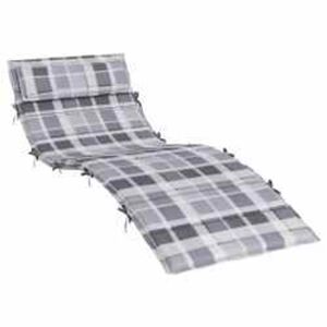 vidaXL Solseng Pude Plaid Gr&aring; 178 x 60 x 4 cm Oxford stof