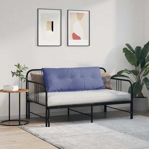 vidaXL Rygpude Jeans bl&aring; 120 x 19 x 50 cm Stof