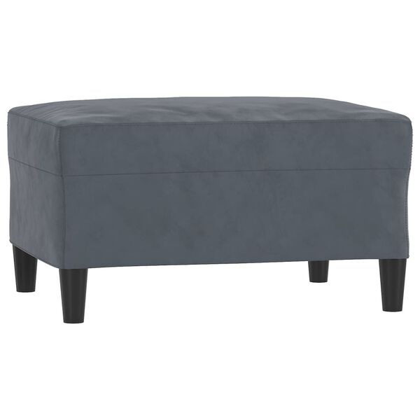 vidaXL fodskammel 70x55x41 cm velour mørkegrå