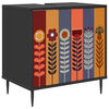 vidaXL Badev&aelig;relsesskab ESSEN Sort eg 60 x 40 x 61 cm Konstrueret tr&aelig;