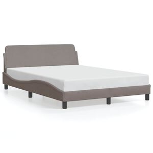 vidaXL sengeramme Dover Taupe 120x200 cm Stof