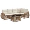 vidaXL Havesofa S&aelig;t 6 stk. Beige og cremehvid polyrattan
