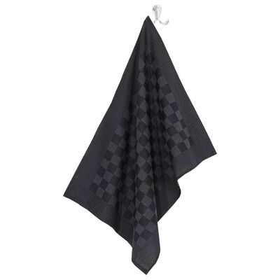 vidaXL håndklædesæt 20 stk. bomuld sort og grå