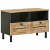 vidaXL Opbevaringsskabe Naturfarvet 70 x 33 x 46 cm Massivt mangotr&aelig;