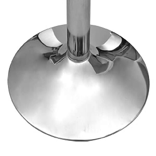 vidaXL barbord med 1 stålben MDF højglans hvid