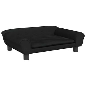 vidaXL hundeseng 70x48x22 cm velour sort