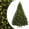 vidaXL Kunstigt Hinged Juletr&aelig; 300 cm 1000 LED'er Varm hvid st&aring;l