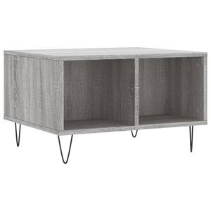 vidaXL sofabord 60x50x36,5 cm konstrueret tr&aelig; gr&aring; sonoma-eg