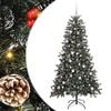 vidaXL Kunstigt juletr&aelig; Gr&oslash;n 180 cm PVC og plastik og st&aring;l