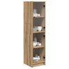 vidaXL Highboard Artisan Egetr&aelig; 35 x 37 x 142 cm Konstrueret tr&aelig;
