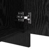vidaXL Sideboard 2 pcs Sort eg 70 x 41 x 75 cm Konstrueret træ