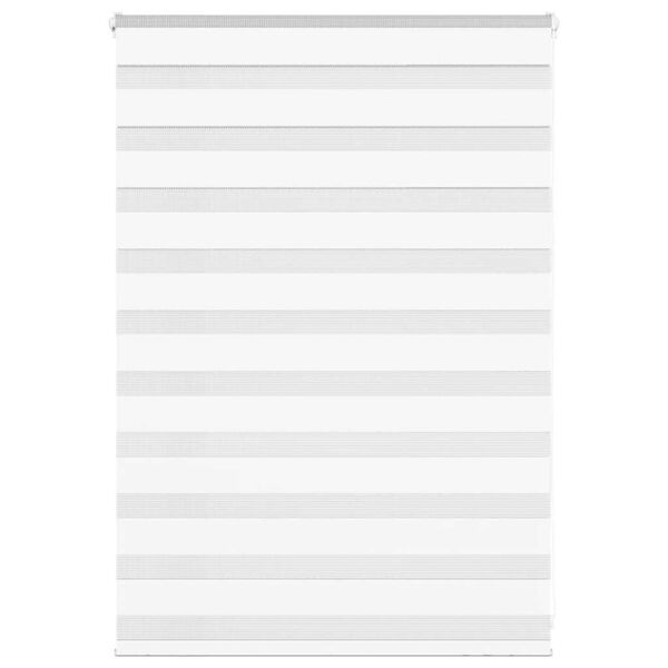 vidaXL zebragardin hvid 105x100 cm stofbredde 100,9 cm polyester