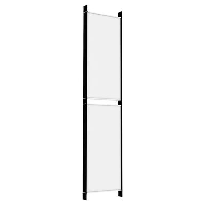 vidaXL 6-panels rumdeler 300x220 cm stof hvid