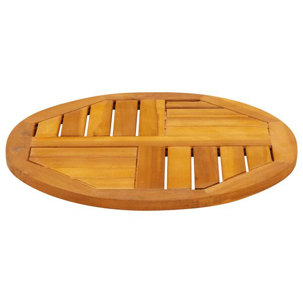 vidaXL bordplade &Oslash;50x2 cm rund massivt akacietr&aelig;