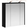 vidaXL Badev&aelig;relsesspejlskab Sort eg 63,5 x 16 x 62,5 cm