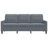 vidaXL 3-personers sofa 180 cm fløjl mørkegrå