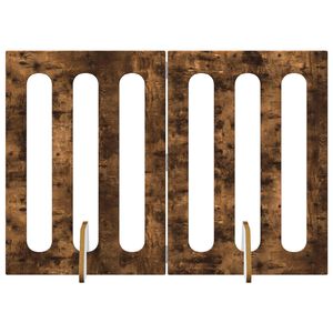 vidaXL Foldbar hundeg&aring;rd 2 pcs R&oslash;get Eg 100,5 x 38 x 70 cm