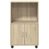 vidaXL rullebord 55x40x91 cm konstrueret træ sonoma-eg