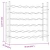 vidaXL vinreol til 36 flasker metal hvid