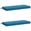vidaXL B&aelig;nkepuder SOEST 2 stk. 100% polyester Lysebl&aring; 120 x 50 x 8 cm
