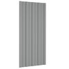 vidaXL Tagpanel 12 stk. Gr&aring; 100 x 45 cm Galvaniseret st&aring;l