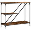 vidaXL konsolbord 88,5x30x75 cm konstrueret tr&aelig; r&oslash;get sonoma-eg