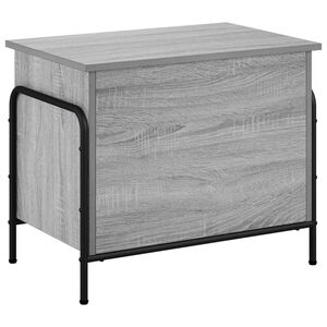 vidaXL Opbevaringskasse Gr&aring; Sonoma 80 x 40 x 49,5 cm Konstrueret tr&aelig;