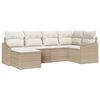 vidaXL Have Spisebordss&aelig;t 6 stk. Beige og creme