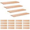 vidaXL Trappetrin 20 stk. 90 x 25 x 2 cm Naturfarvet Solid b&oslash;g
