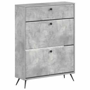 vidaXL Sko skab BREDA 78 x 24 x 103 cm Konstrueret tr&aelig; Betongr&aring;