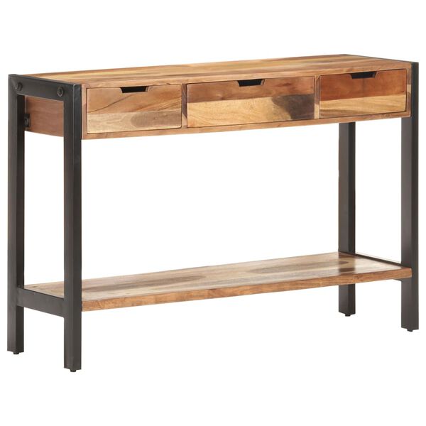 vidaXL sk&aelig;nk 110 x 35 x 75 cm massivt tr&aelig;