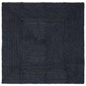vidaXL Omr&aring;de t&aelig;ppe M&oslash;rkegr&aring; 240 x 240 cm Jute