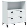 vidaXL bogskab VIKEN 80x40x90 cm konstrueret tr&aelig; hvid